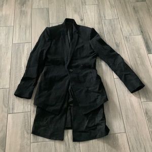 Julius 7 blazer with removable longer portion